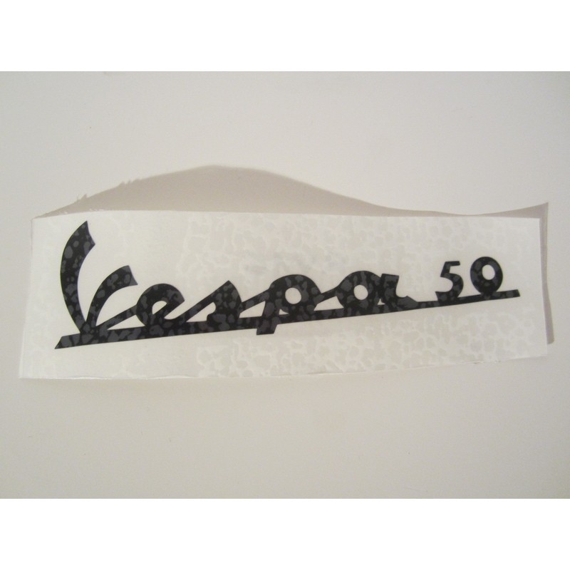 Targhetta adesiva nera...