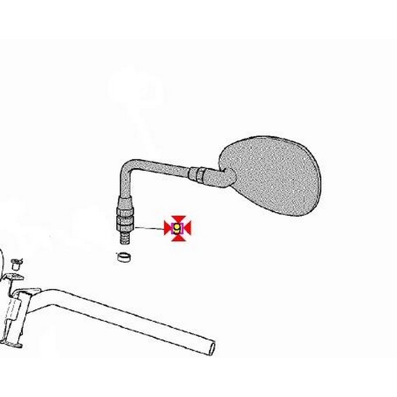 Dado Specchio sx  Aprilia...