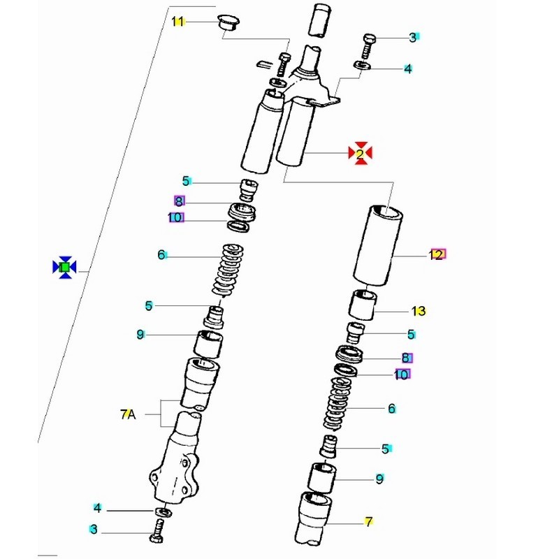 Forcella anteriore completa...