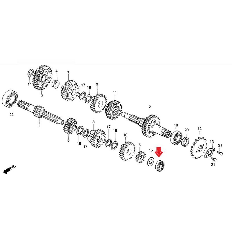 CUSCINETTO A SFERE 22X47X14...