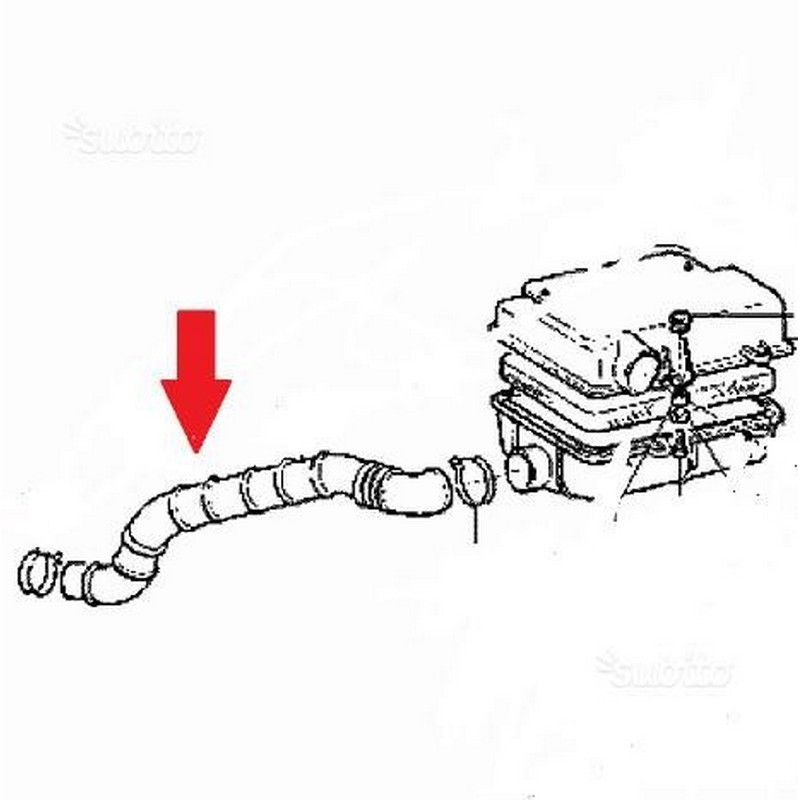 Tubo aspirazione aria per...