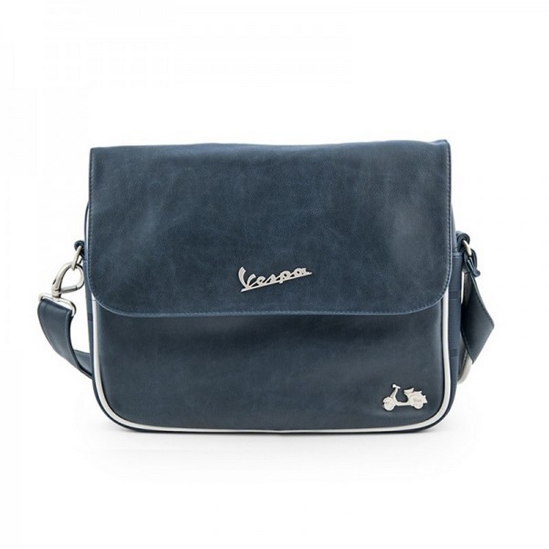 Borsa messenger Vespa Blu