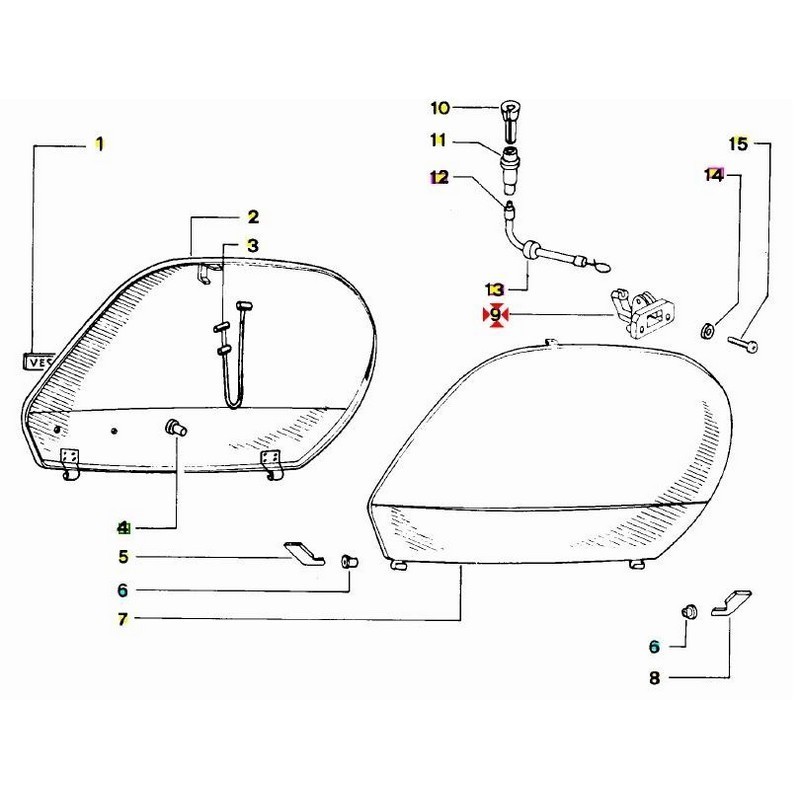 Serratura sportello Vespa...