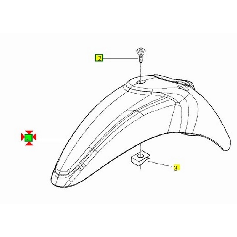 Parafango anteriore Piaggio...
