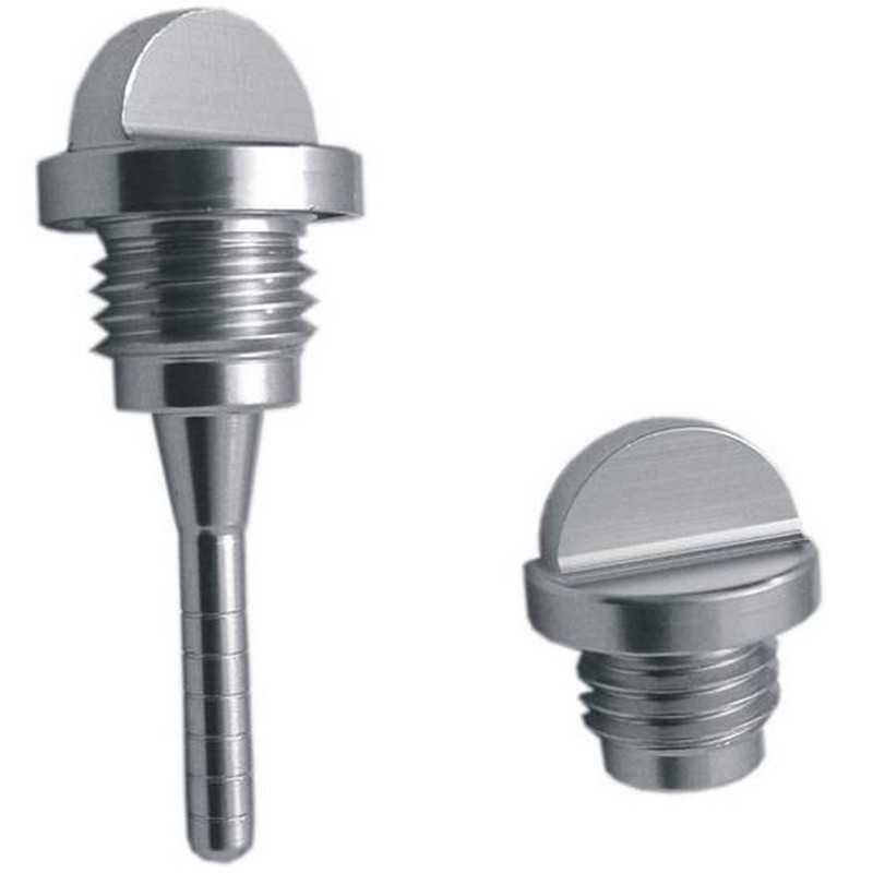 Coppia tappi olio cromati...