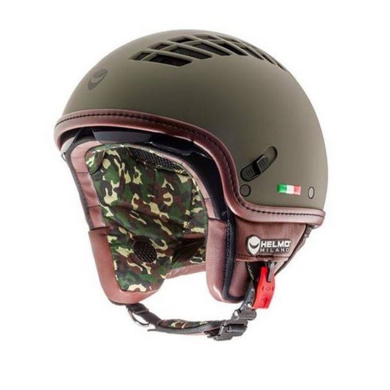 Casco Jet Via col Vento Verde Militare