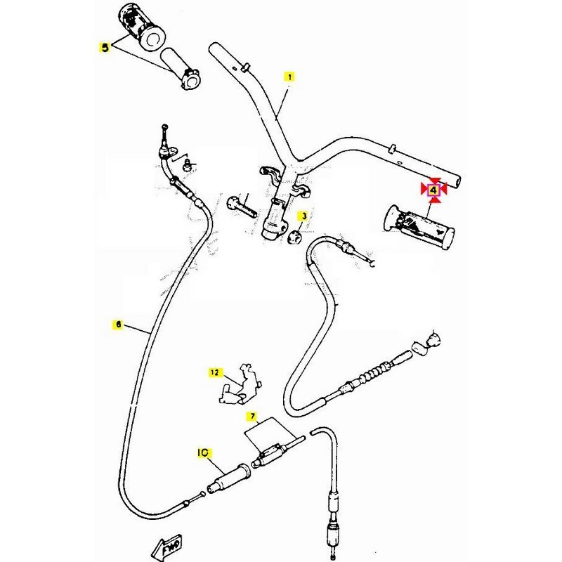 Manopola sinistra BW'S 97 98