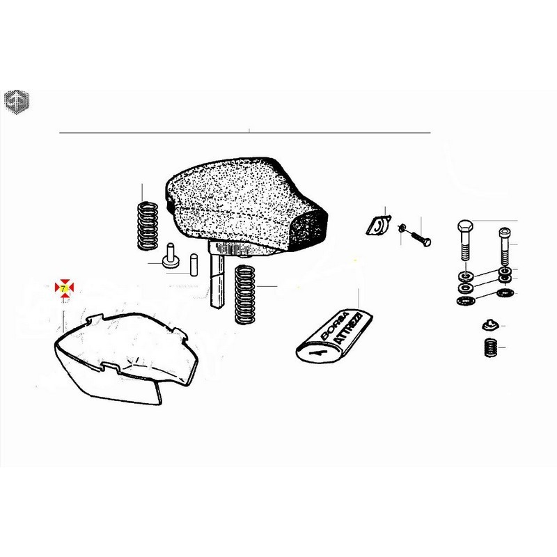 Sottosella in plastica Ciao...
