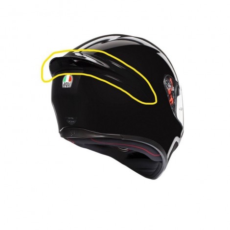 Spoiler Casco K1 Agv Nero...