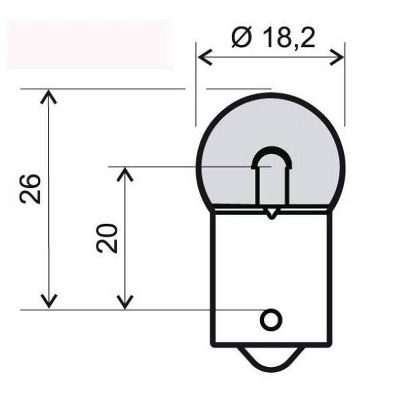 Lampadina bianca 12V 5W...