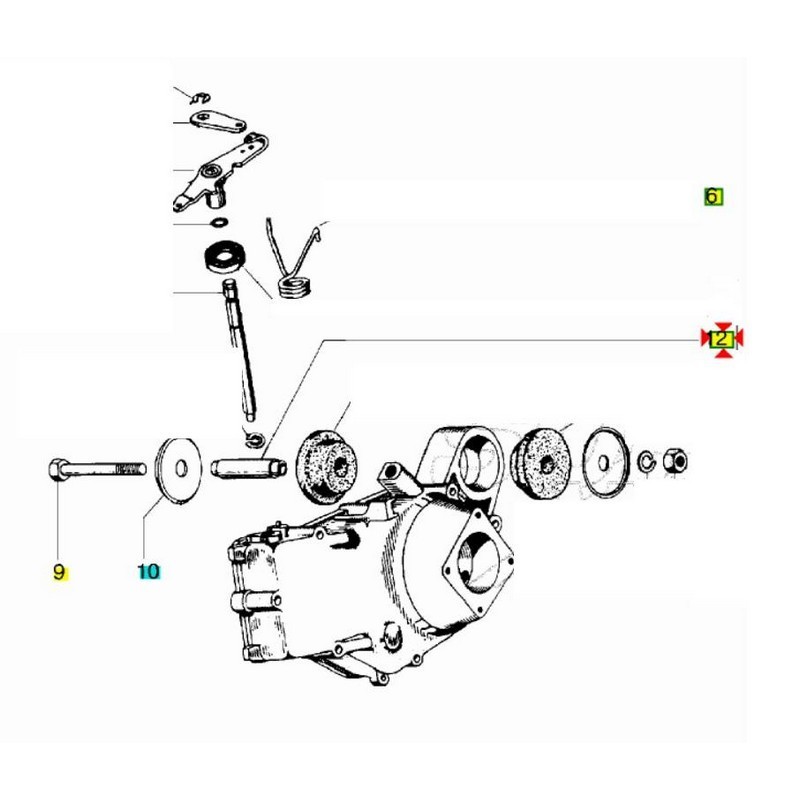 BOCCOLA SILENT BLOCK APE 50 TM