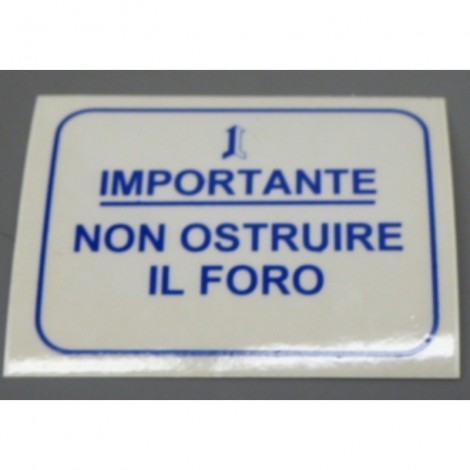 Etichetta adesiva...