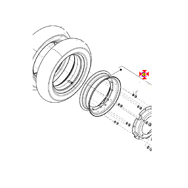CERCHIO RUOTA PIAGGIO APE...