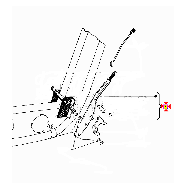 Leva comando freno...