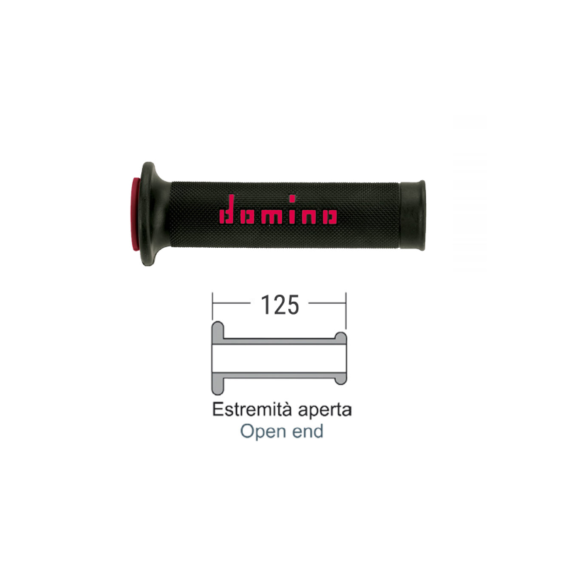 Coppia manopole Nero/Rosso...