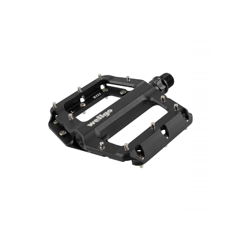 Coppia pedali flat nero,...