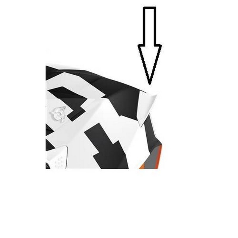 Spoiler posteriore  white...