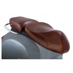 Sella biposto in pelle Marrone Originale Piaggio Vespa GT GTS GTV Granturismo 125 200 250 300