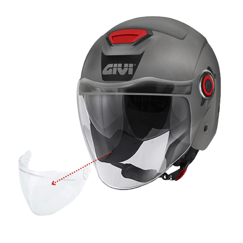 VISIERA TRASPARENTE...