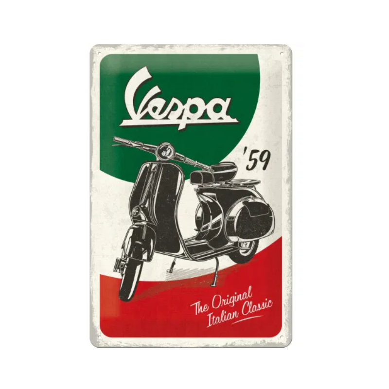 Cartello 20 x 30 cm, Vespa...