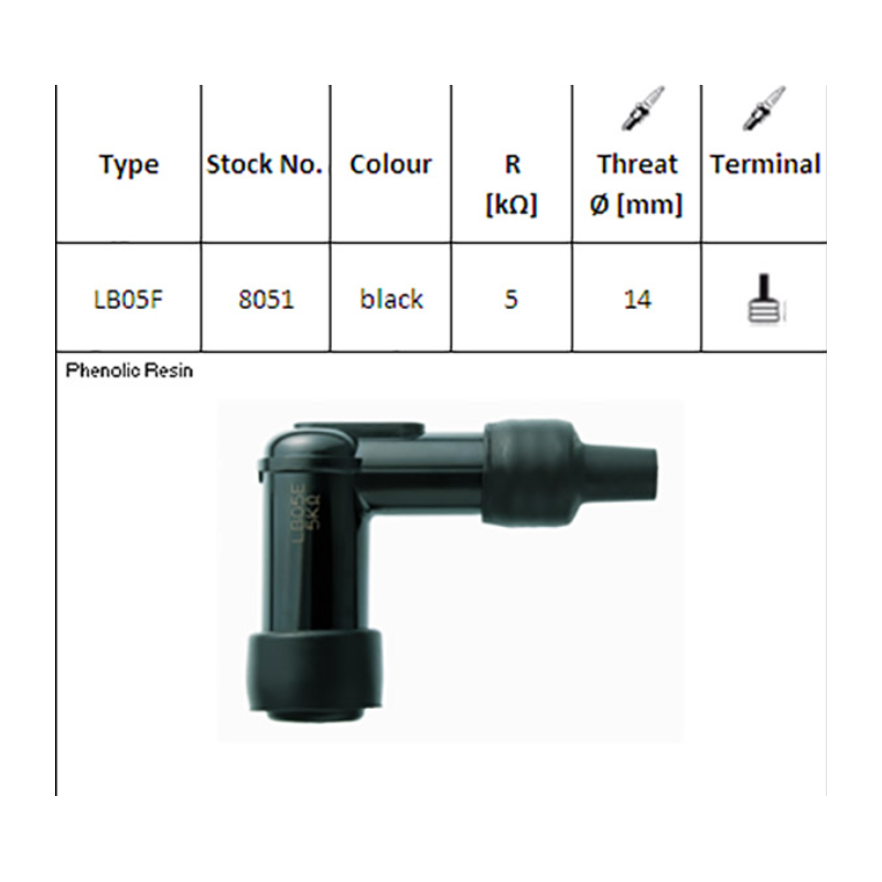 ATTACCO CANDELA NGK LB05F